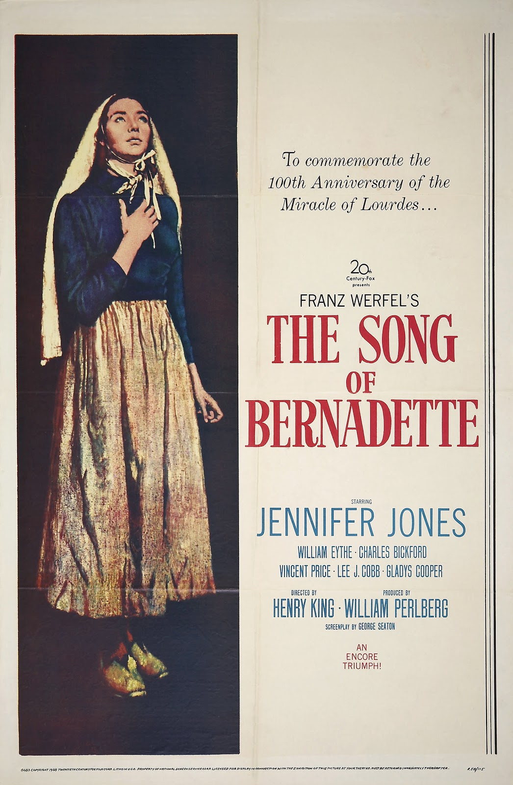 Lecturas Cinematográficas The Song Of Bernadette