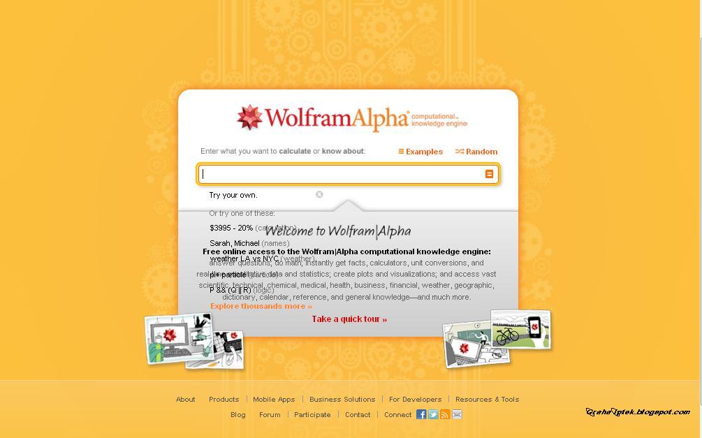 Graha IPTEK: WolframAlpha : Membuat Dunia Berpengetahuan