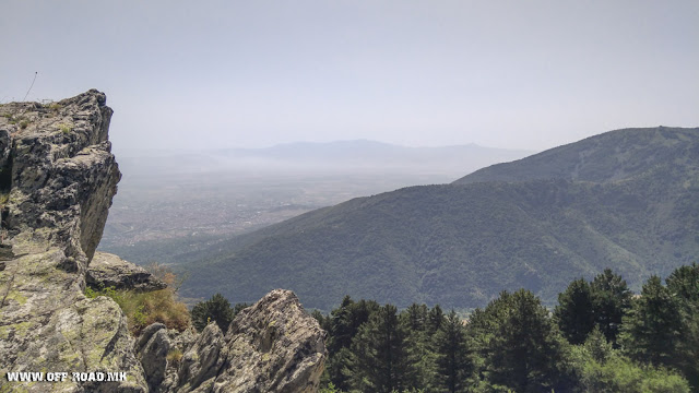 Panorama - view from Jorgov Kamen toward Bitola - Pelister National park - Macedonia
