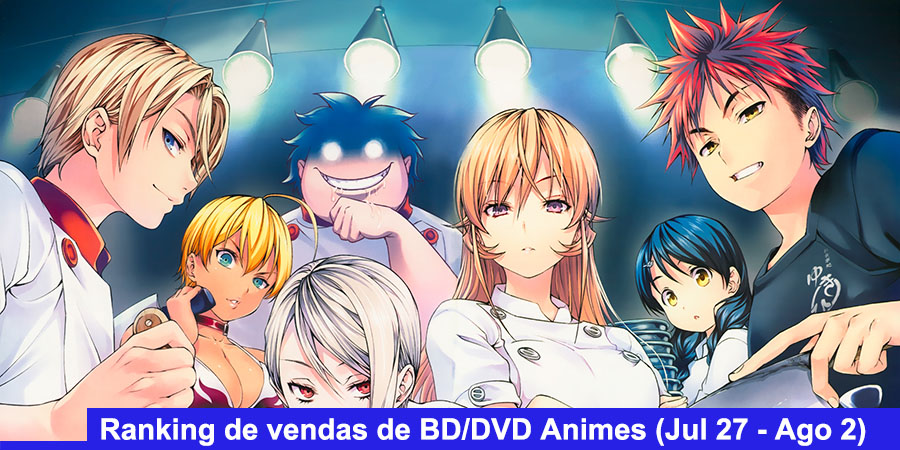 Ranking semanal: Vendas BD/DVD de Animes (Julho 30 - Agosto 05) -  IntoxiAnime