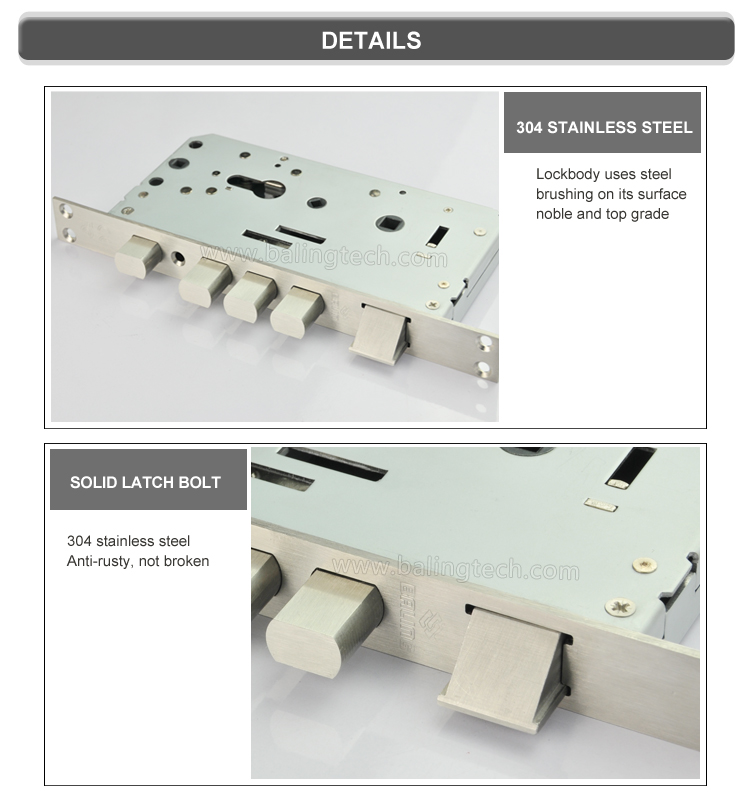 Mortise Door Lock Manufacturer BALING Door Lock Brand High Safety Five