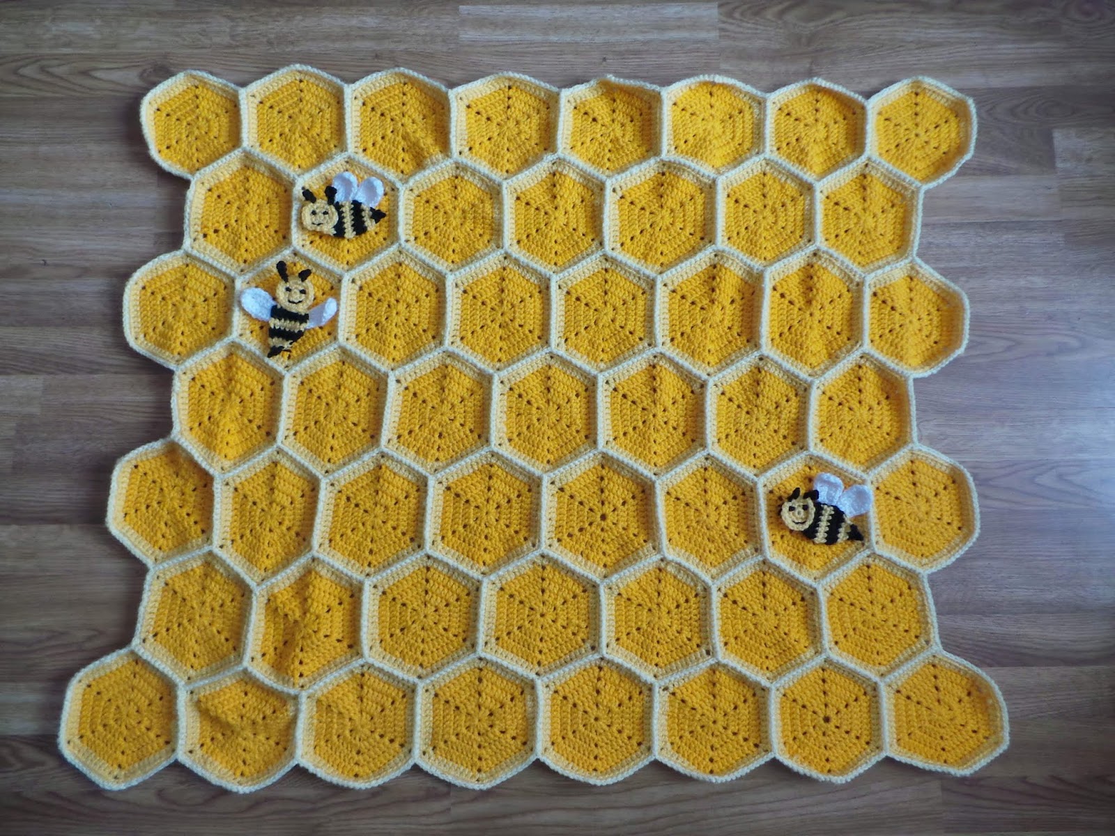 Crochet Pattern Bee Happy Baby Blanket Crafting Happiness