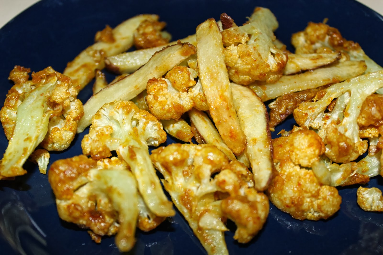Authentic Curry Aloo Phulokobi Chips(Cauliflower and Potato Fries)