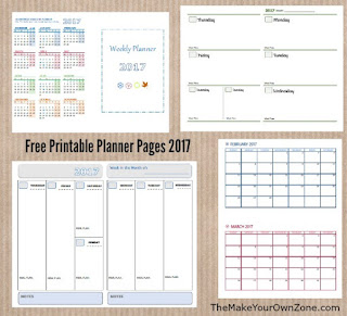 free 2017 weekly planner