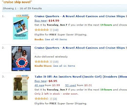 Cruise Quarters ranked #1 and #2 Cruise Ship Novel on Amazon