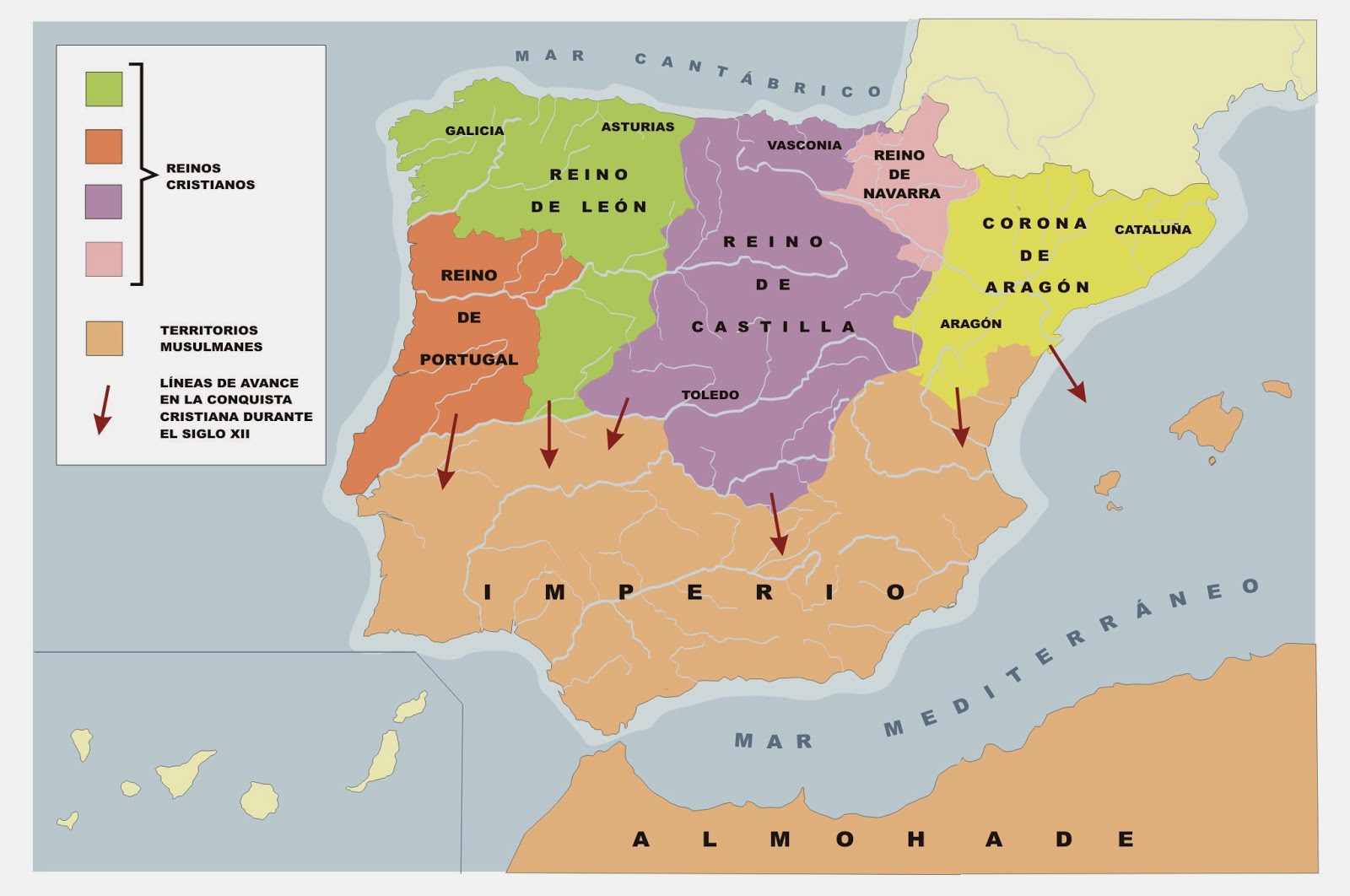 Profesor de Historia, Geografía y Arte: La Edad Media en España