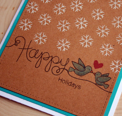 Happy Holiday Card by Jess Crafts using Newton's Nook Designs Simply Seasonal and Holiday Smooches