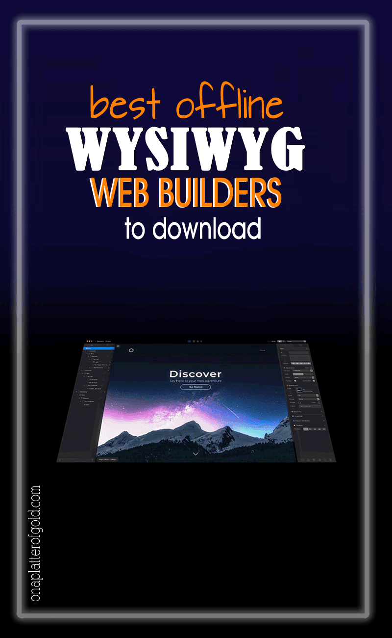 WYSIWYG Web Builders and Desktop Publishing Tools