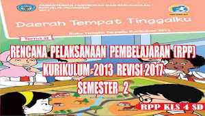 RPP TEMATIK Kelas 4 SD Tema 8 SEMESTER 2 Kurikulum 2013 REVISI 2017