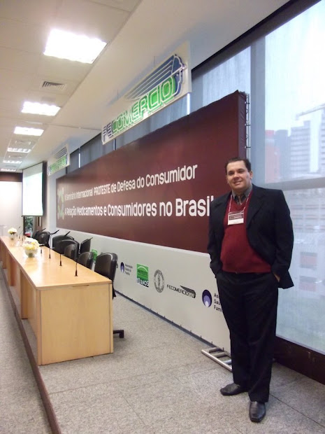 MARCELO GIL NO SEMINÁRIO INTERNACIONAL DA PROTESTE NA FECOMERCIO EM SÃO PAULO.