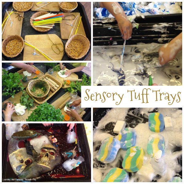 Learning and Exploring Through Play: Tuff Tray Set Ups