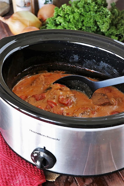 Creamy Crock Pot Round Steak In the Slow Cooker Image