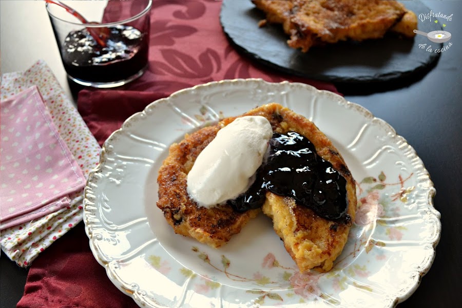 Tostada francesa de panettone