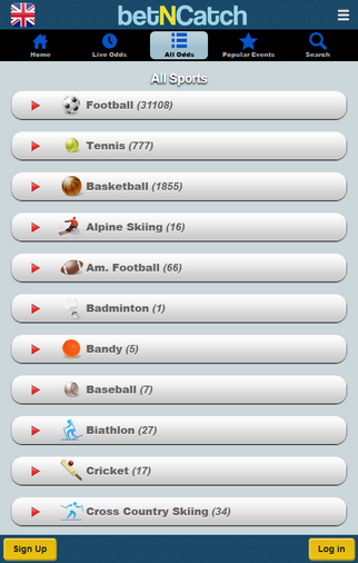 BetNCatch Screenshot BetNCatch Screen