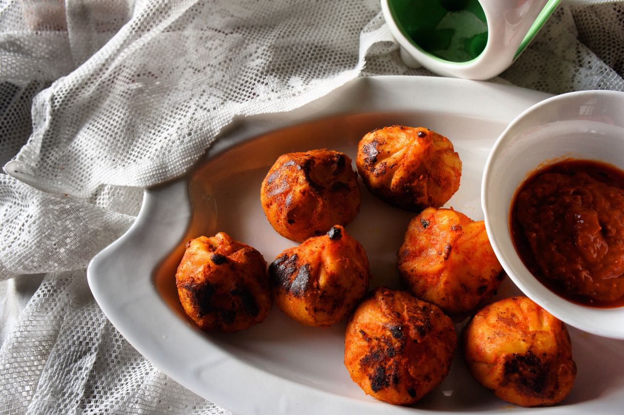 Image result for fried tandoori momos,nari