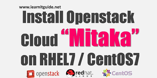 Install Openstack Mitaka Cloud on RHEL7 / CentOS7 using RDO