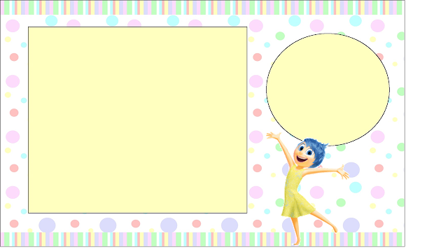 Del Revés, Intensamente o Inside Out: Invitaciones para Imprimir Gratis. Para hacer invitaciones, tarjetas, marcos de fotos o etiquetas de Del Revés, Intensamente o Inside Out para imprimir gratis.