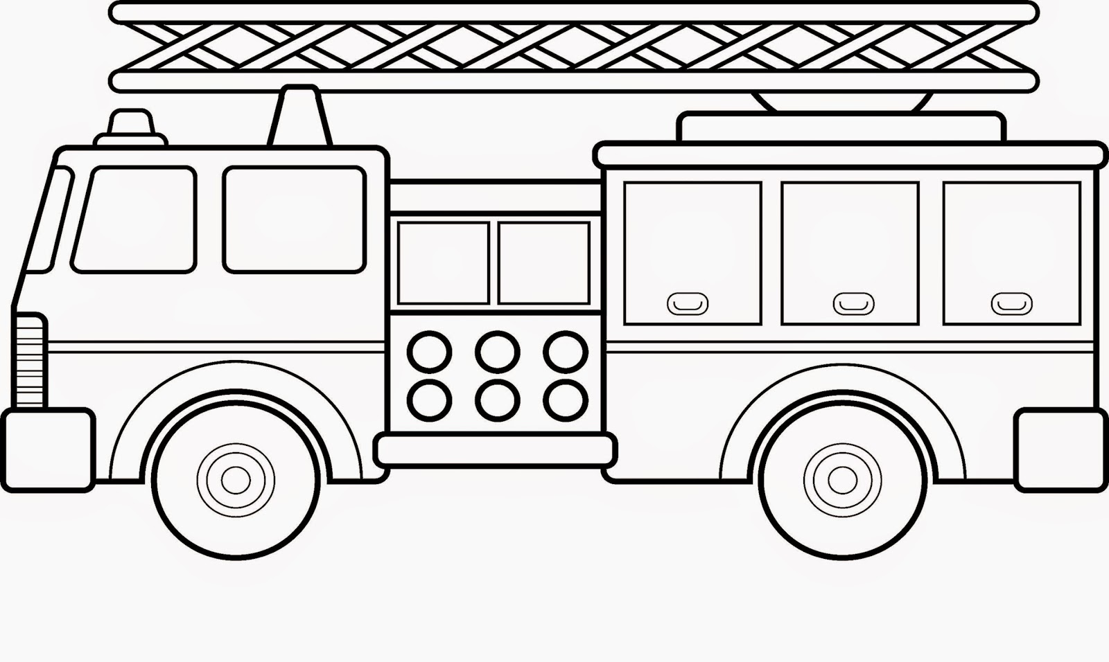 ladder truck coloring pages - photo #3