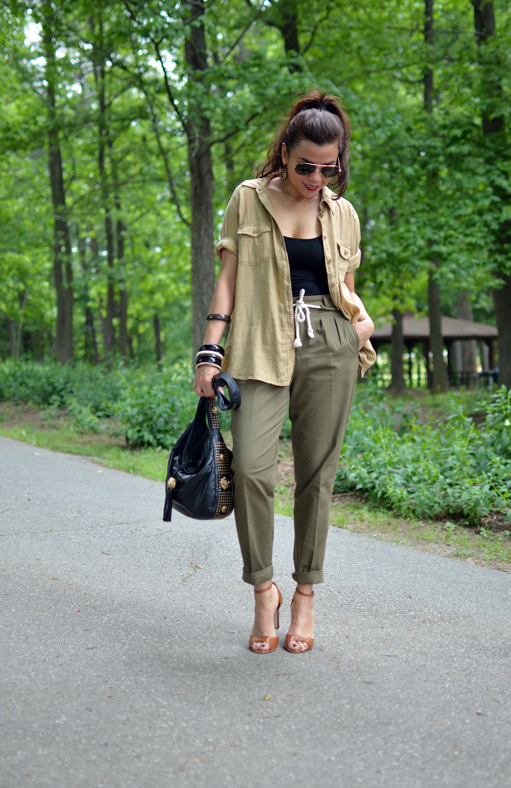 What To Wear With Army Green Pants Lookbook With Army Green | MY SMALL WARDROBE