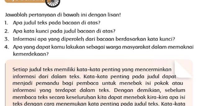 Kunci Jawaban Tematik Kelas 6 Tema 6 Halaman 5