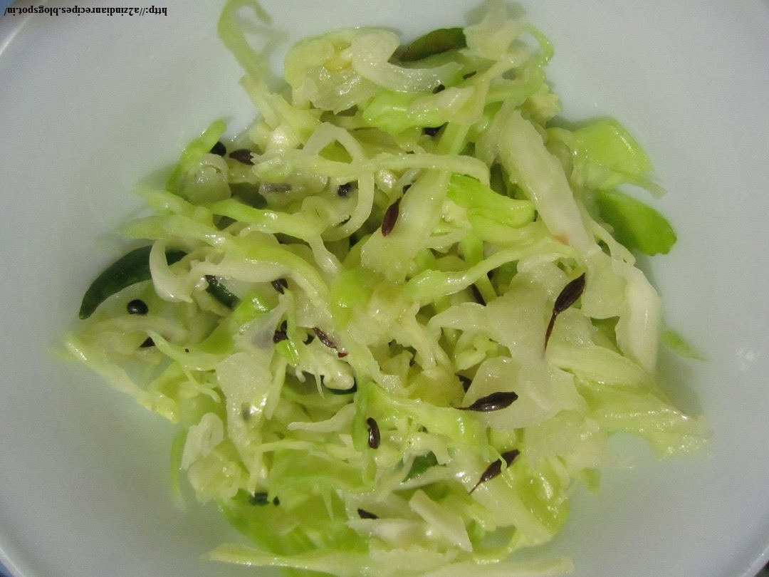 a2zindianrecipes Cabbage / Kobi Salad with Lemon