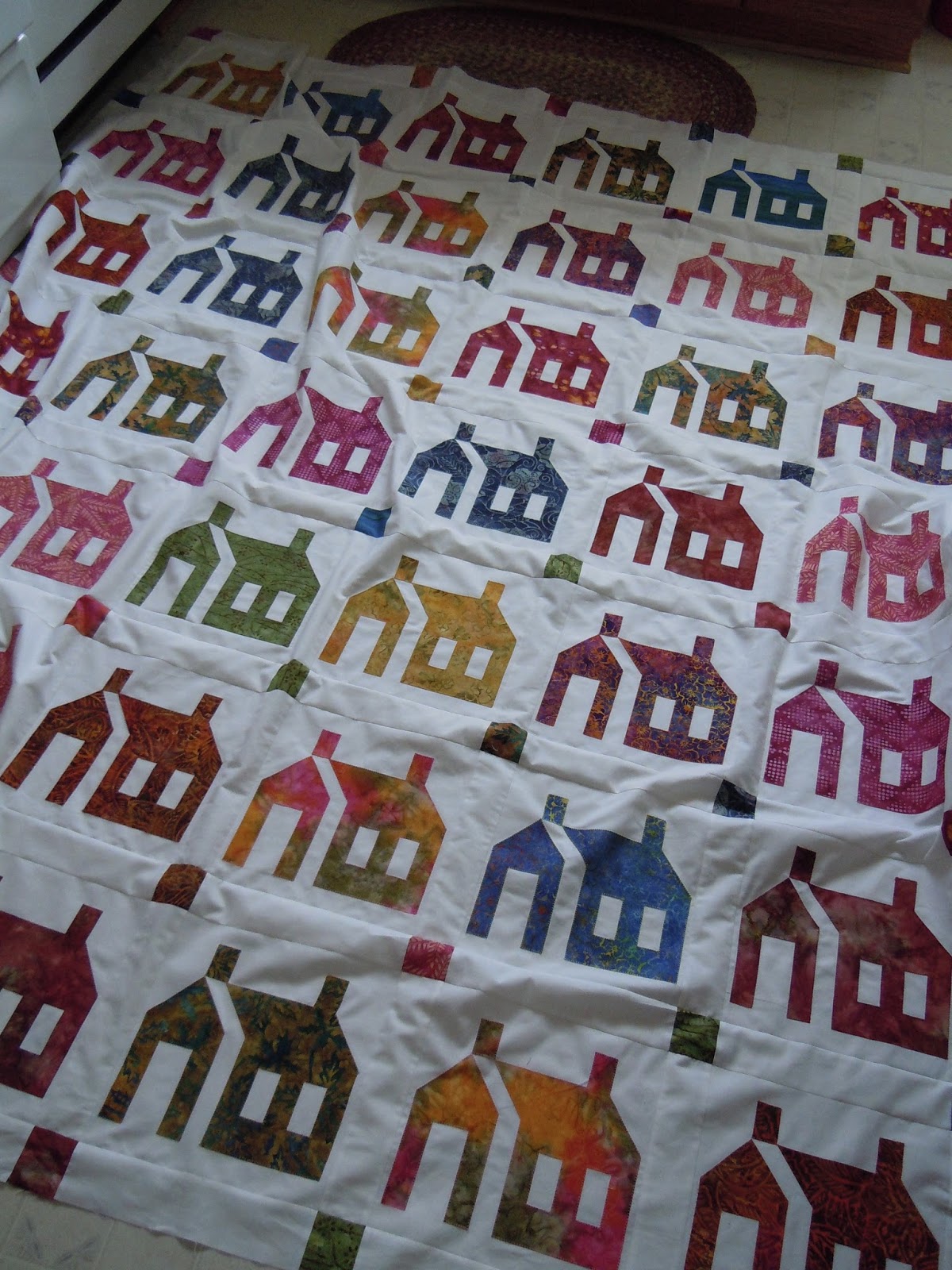 The Painted Quilt A flimsy!