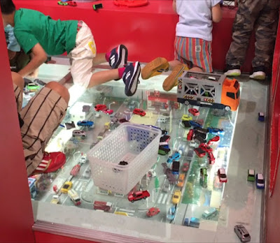Freeplay area at Tomica Shop in Tokyo, Japan