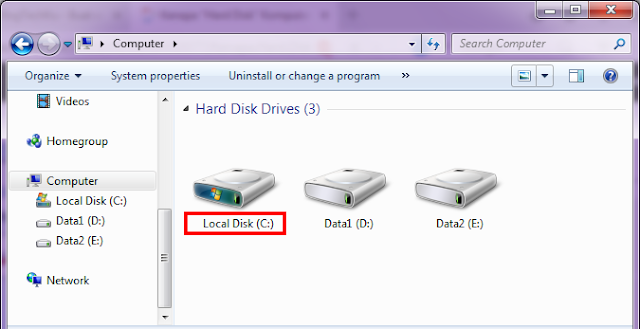 Alasan kenapa label di harddisk diawali huruf C Label C