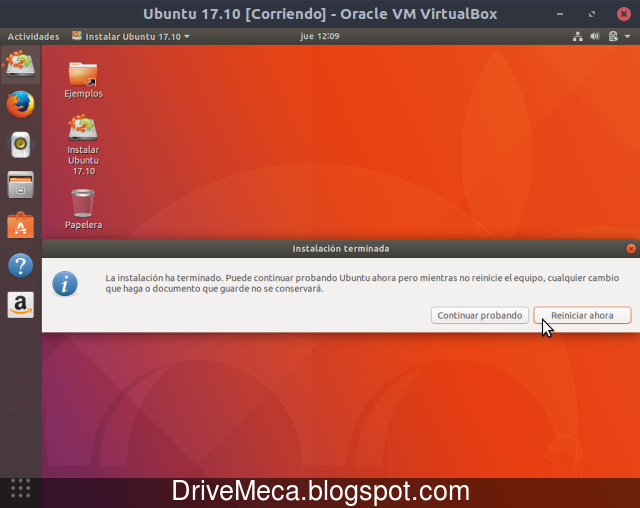 Al finalizar reiniciamos el equipo Al finalizar reiniciamos el equipo