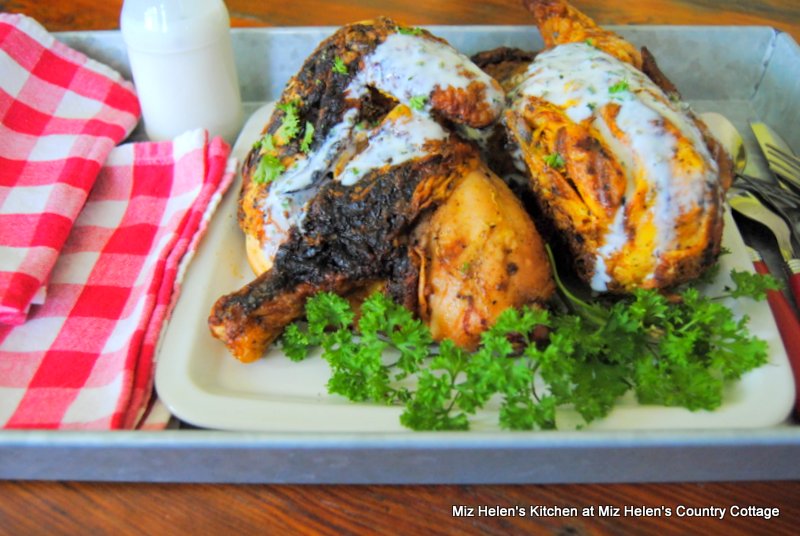 Grilled Chicken with Alabama White Sauce