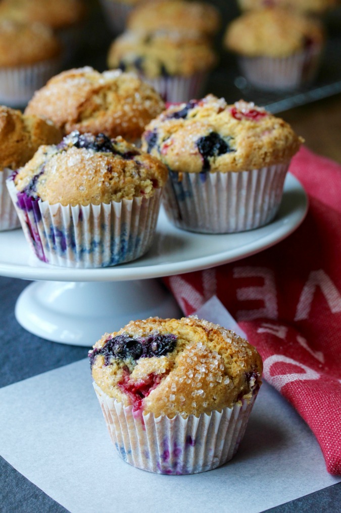 Sour Cream Muffins with Mixed Berries | Karen's Kitchen Stories
