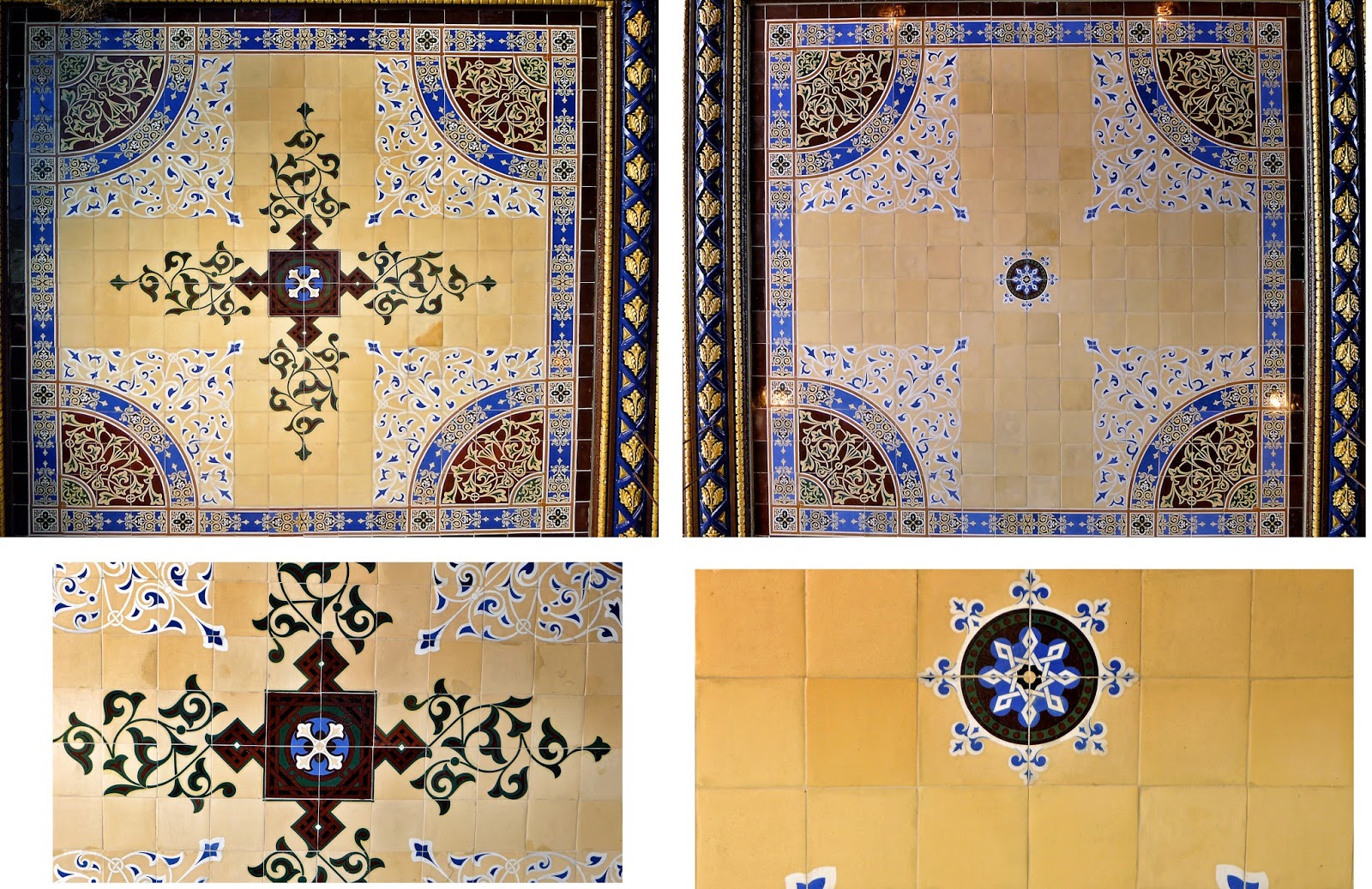 Then & Now: Minton Tiles at Bethesda Terrace, rain, ceiling