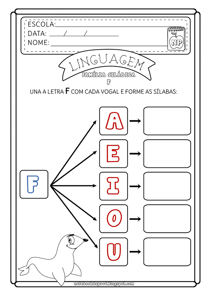 Atividades para alfabetização com a letra F — SÓ ESCOLA Atividades para alfabetização com a letra F — SÓ ESCOLA