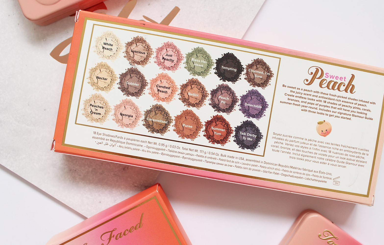 TOO FACED | Sweet Peach Eyeshadow Collection + Papa Don't Peach Peach-Infused Blush - Review + Swatches - CassandraMyee