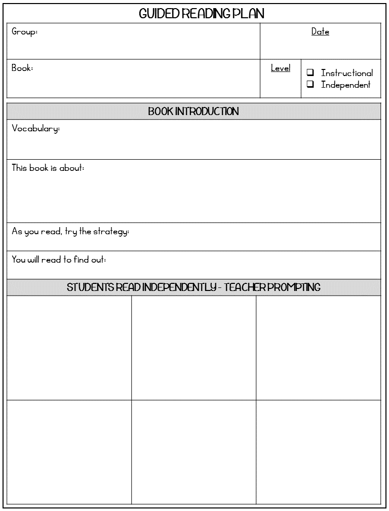 Guided Reading Made Simple Third Grade Doodles