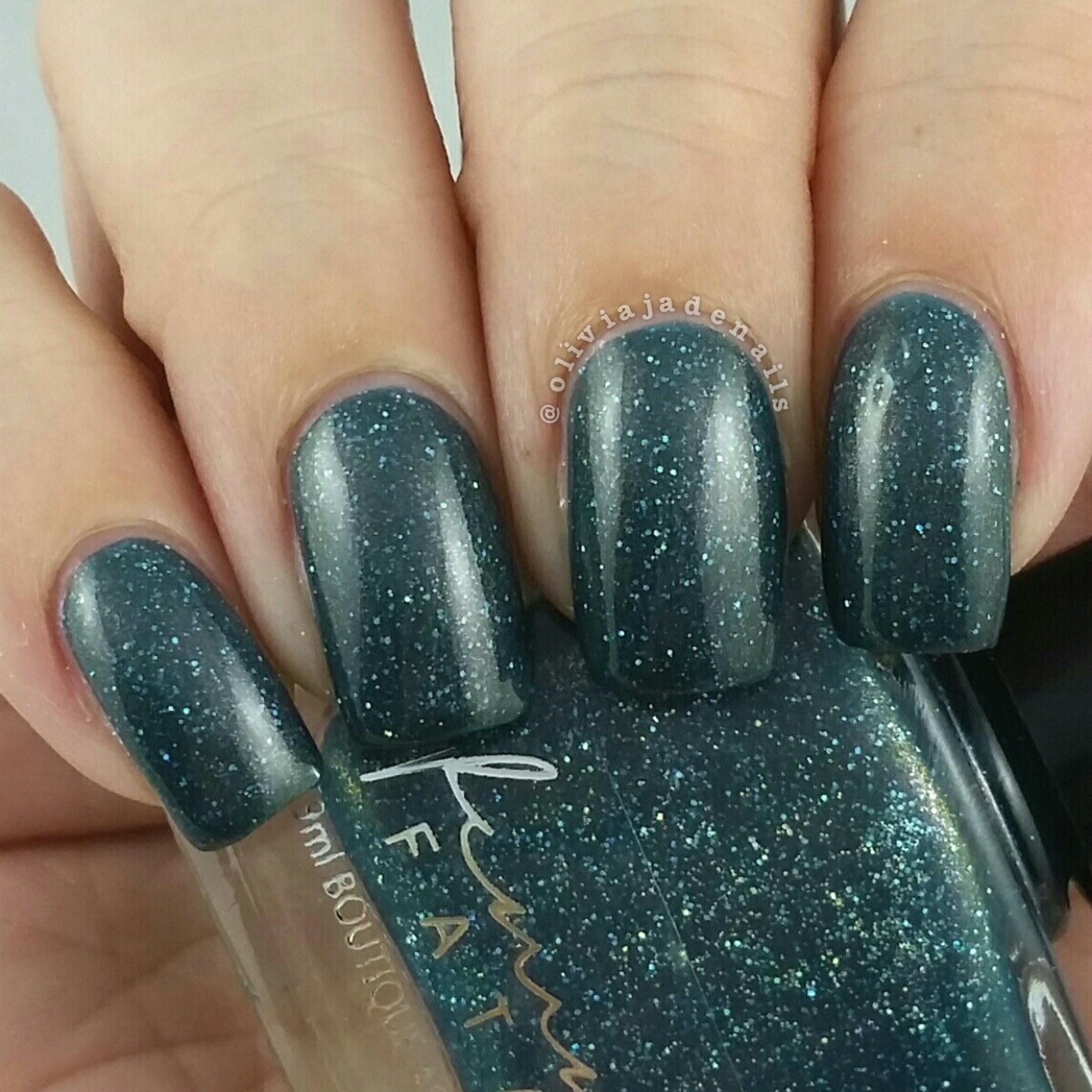 Femme Fatale Cosmetics Stargazing On Saturn swatched by Olivia Jade Nails