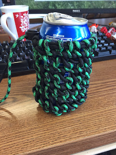 paracord can coozie