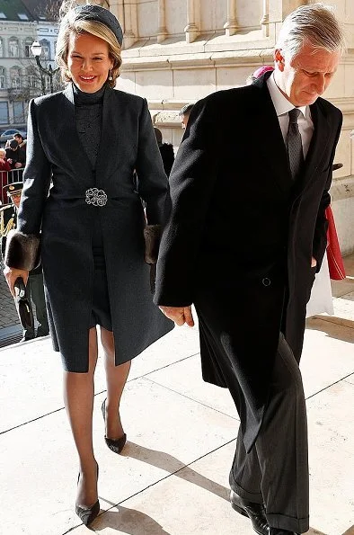 King Philippe, Queen Mathilde, King Albert, Queen Paola, Prince Laurent, Princess Marie-Esméralda, Princess Léa and Princess Margaretha