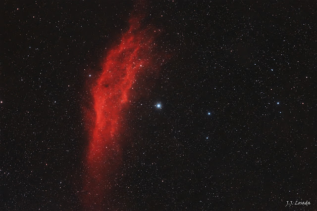 Estrella Menchib y Nebulosa de California NGC 1499 Menchib y Nebulosa de California