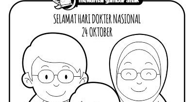 Gambar Mewarnai Anak Hari Dokter Nasional Tema Rebanas