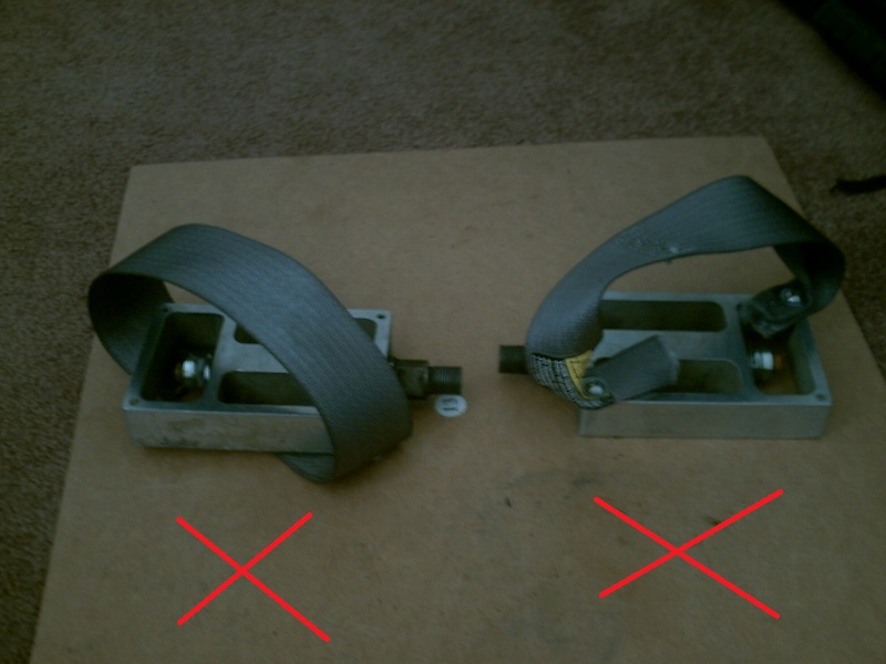 Home made bicycle toe straps Greens and Machines