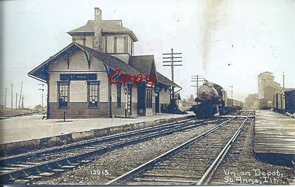 Towns and Nature St. Anne, IL Depot and FS Grain