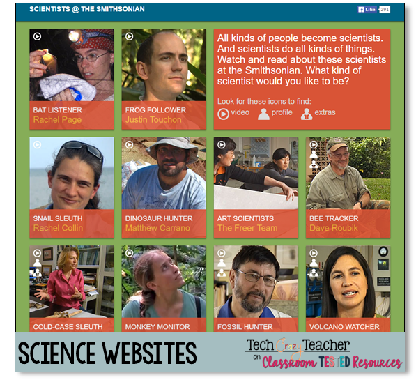 13 Fabulous Science sites Classroom Tested Resources
