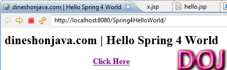 Spring 4 Hello World Example