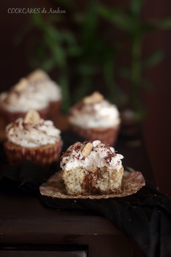 Cupcakes Banoffee Pie. Cookcakes de Ainhoa.
