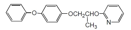 formula estrutural piriproxifeno