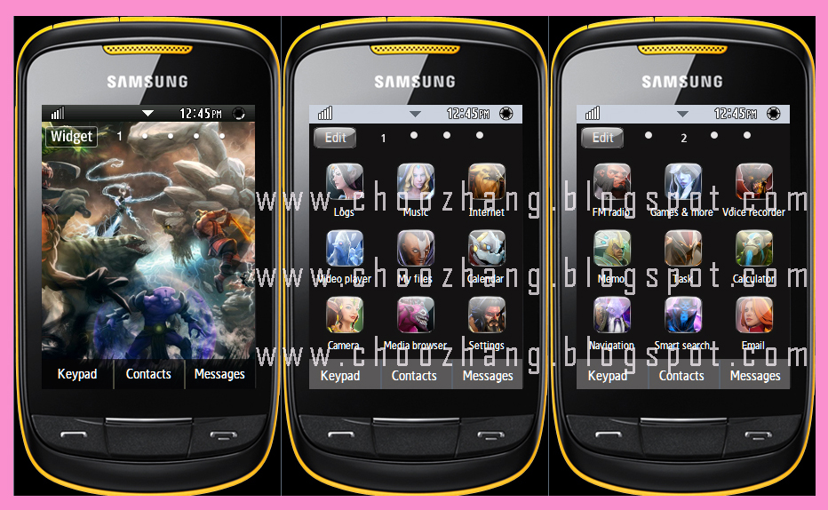 ChooZhang - Corby Cat: Samsung Corby 2 or S3850 - Dota 2 Themes