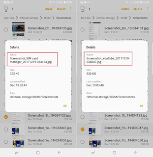 Samsung advanced screenshot naming