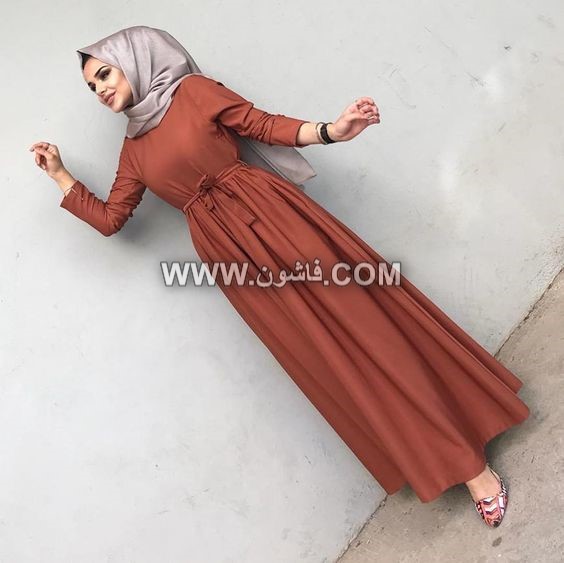 25 فستان كاجوال للمحجبات لربيع عام 2019 فساتين محجبات, فساتين كاجوال محجبات, فساتين الربيع 2019