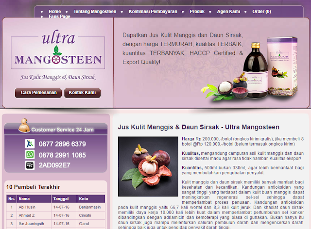 Jual Jus Kulit Manggis dan Daun Sirsak Terbaik dan ASLI Jual Jus Kulit Manggis dan Daun Sirsak Terbaik dan ASLI